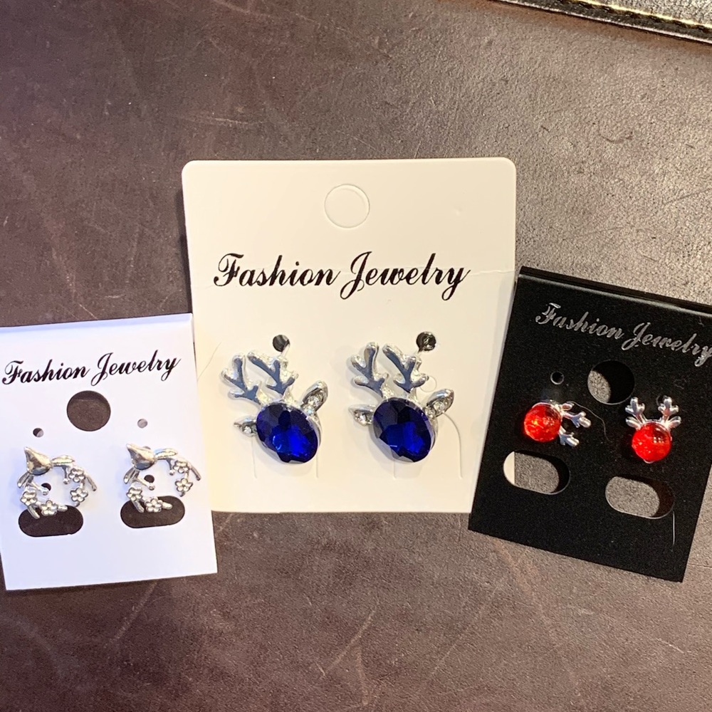 New! 3 sets of Christmas Themed Earrings